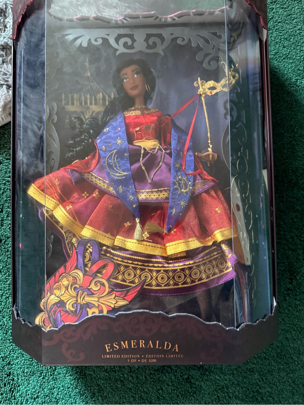 Disney Esmeralda Collector Doll - Red, Purple & Gold